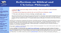 Desktop Screenshot of biblicalphilosophy.org