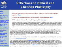 Tablet Screenshot of biblicalphilosophy.org